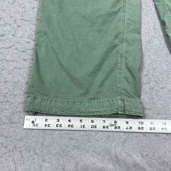 American Eagle Stovepipe Jeans Womens 14 Green Lyocell High Waist Wide Leg Pants - Picture 12 of 16